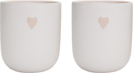 Leeff Heart Mugs Hester, Set of 2