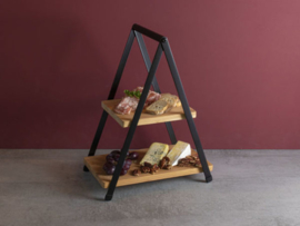 Etagere Metaal Bamboo 2-Laags