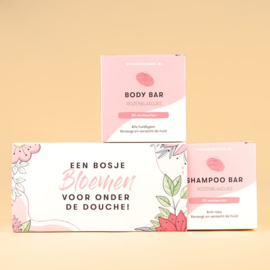 Cadeau Set - Shampoo & Body Bar - Rozenblaadjes