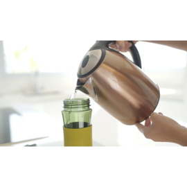 Reboottle Tea Beige & Groen - Duurzame Drinkfles