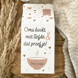 Oma kookt met liefde & dat proef je Tomatensoep The Big Gifts