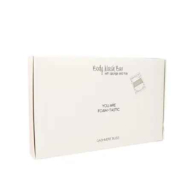 MY FLAME - Body Wash Bar - Zeepbar Met Sponsje & Houten Tray - Cadeauverpakking - Cashmere Bliss