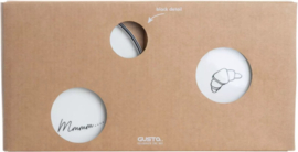 GUSTA - Bord ENJOYABLES - Set van 2 - Keramiek