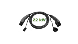 Câble de charge Ratio de Type 2, 3 phases / 32A - 22 kW