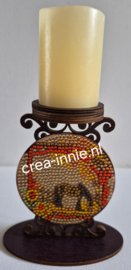 diamond painting Houten waxinelichthouder paard