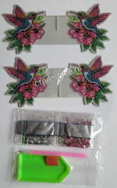 diamond painting waxinelicht houder vogels