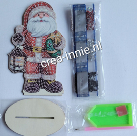 staand ornament houten kerstman