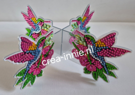 diamond painting waxinelicht houder vogels