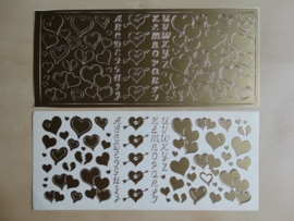 Stickervel Diverse Hartjes