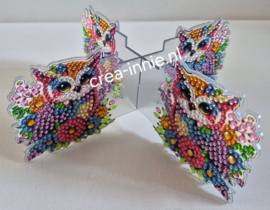 daimond painting waxinelicht standaard uiltjes