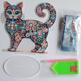 staand ornament kat staande op 4 pootjes