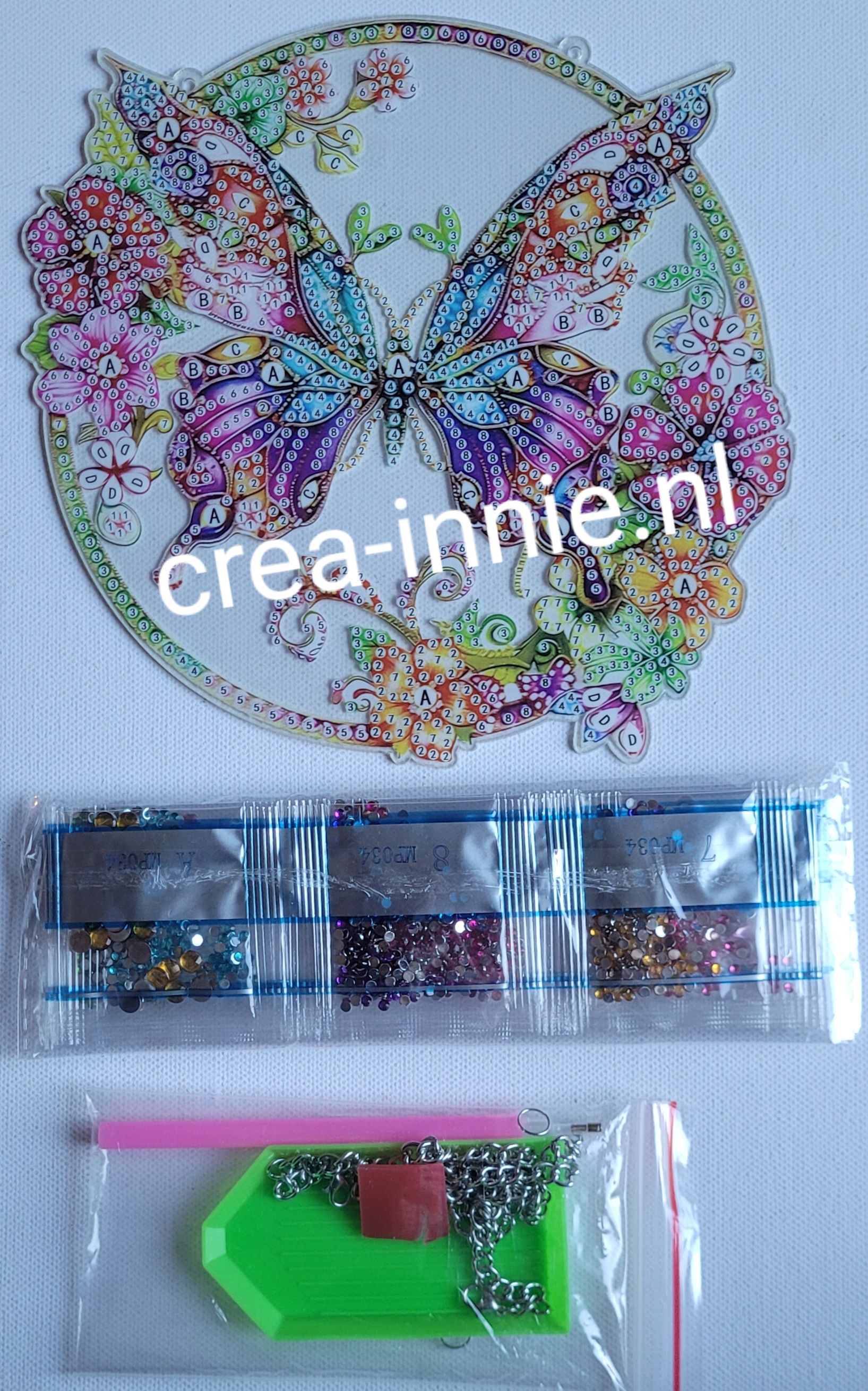 Hanger gekleurde vlinder