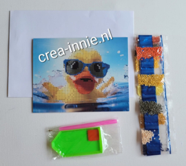 kaart vrolijk eendje
