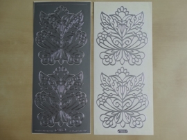 Stickervel Diverse 1116 Starform Zilver