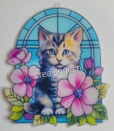 Hanger glas in lood kat