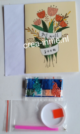 Kaart bos bloemen get wel soon