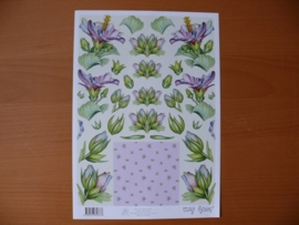 3d knipvel Bloemen Marij Rahder B 2613