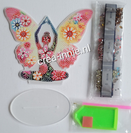 staand ornament vrouw in lotushouding