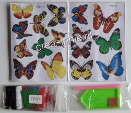 DIAMOND PAINTING STICKERS 16 VLINDER