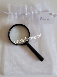 loep 50 mm met zakje