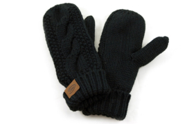 Muts Aspen zwart met Pompon