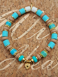 Armband Millefiori Turquoise