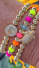 Armbanden set (3) Exclusieve goldcolour kralen