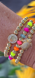 Armbanden set (3) Exclusieve goldcolour kralen