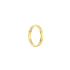 Ring basic goud RVS