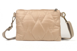 Taupe schoudertasje / crossbody Bantas