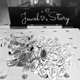 Sieraden labels met eigen logo opdruk