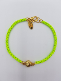 Armband shell Neon green