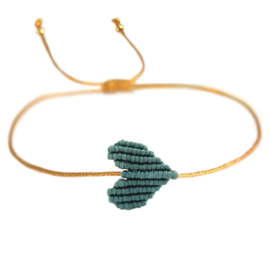 ARMBAND SEA GREEN HEART