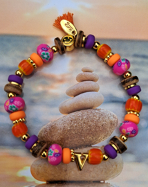 Armbandje Boho Festival (Initiaal)