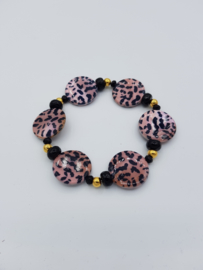 Armband Panter print ( Light Pink )