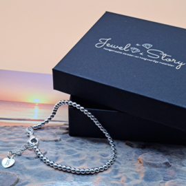 Sterling zilveren (925) bolletjes armband 2 mm.