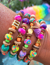 Armbandje Boho Festival (Initiaal)