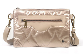 Champagne schoudertasje / crossbody Bantas