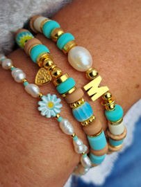 Armband Millefiori Turquoise