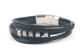 Silver stoere heren armband Charles