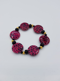 Armband Panter print (Purple Pink)