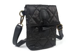 Zwart schoudertasje / crossbody Antiga