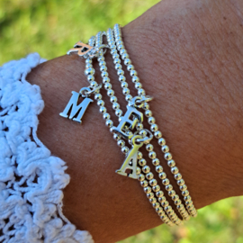 Initialen Armband (925 Sterling Silver)