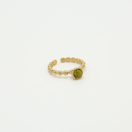 RVS Ring Peridot/gold