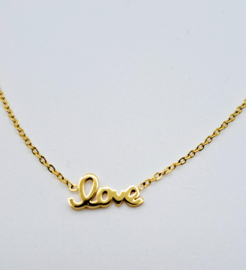 Ketting Love (RVS)