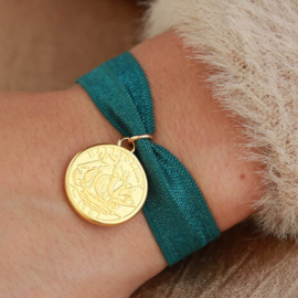 IBIZA ARMBANDJE EMERALD COIN