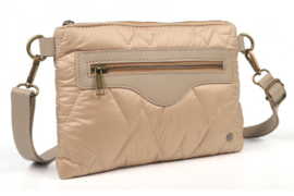 Taupe schoudertasje / crossbody Bantas