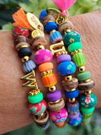 Armbandje Boho Festival (Initiaal)