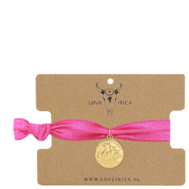 IBIZA ARMBANDJE PINK COIN