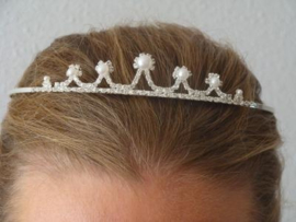 Bruidssieraden Tiara met parels